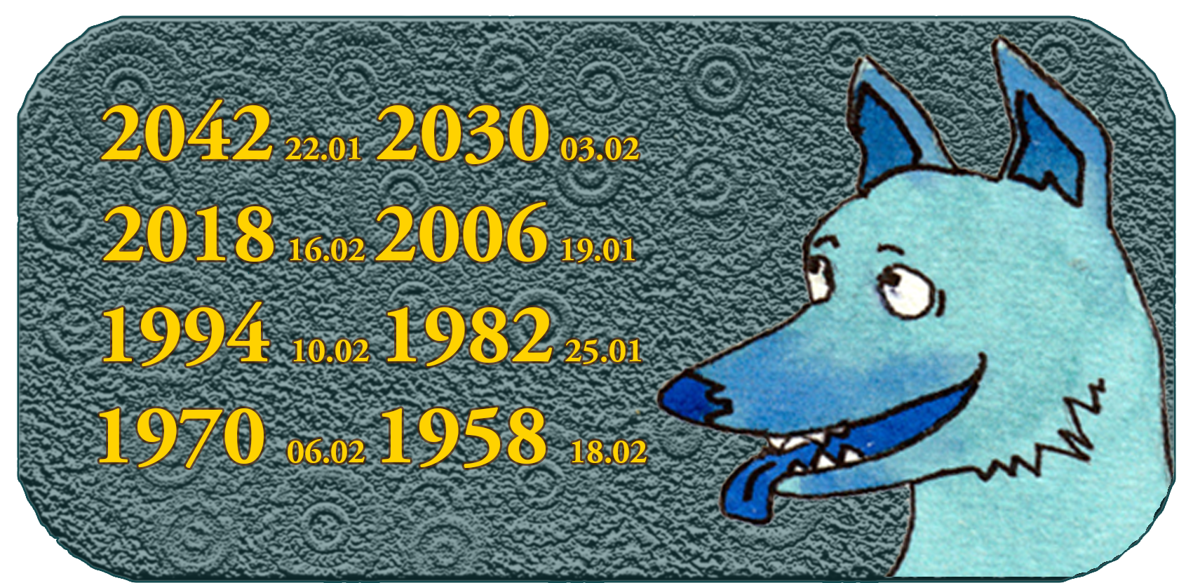 Kinesisk Zodiac Dyreår | De tolv kinesiske dyr | Dyr nr. 11 Hund