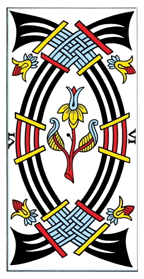 Tarot 6 Sværd